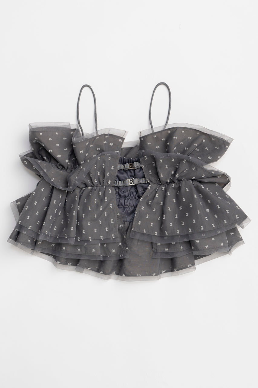 Dot Jacquard Bustier