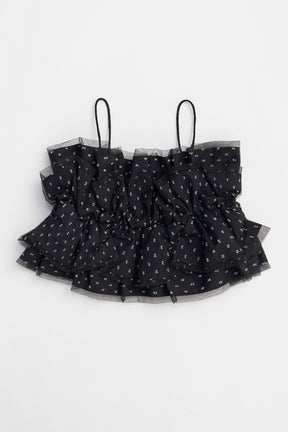 Dot Jacquard Bustier