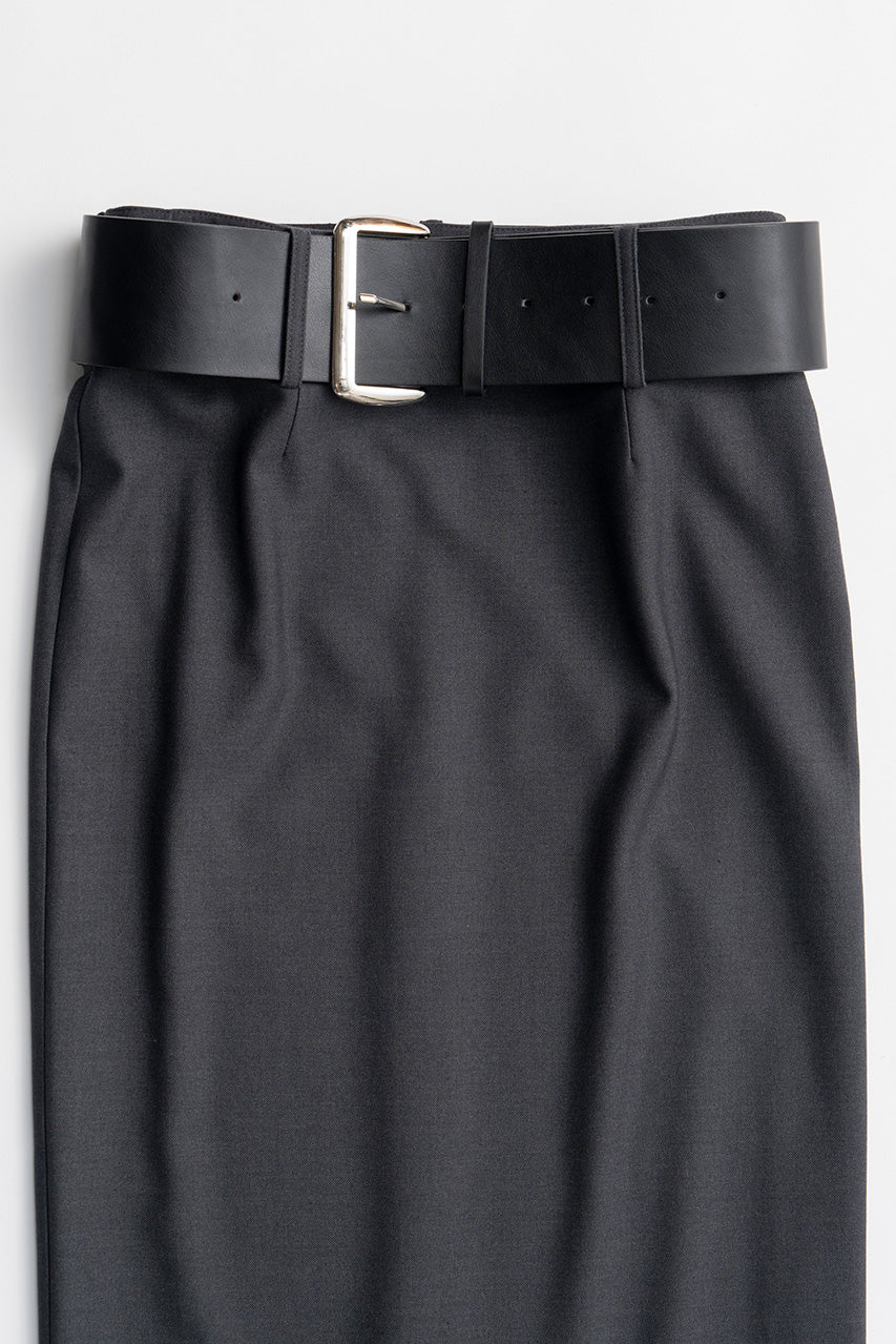 Wide Belt Long Skirt - 2026WINTER