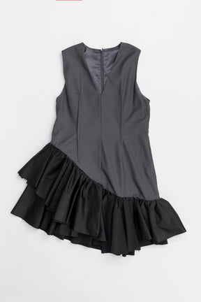 Asymmetry Ruffle Dress