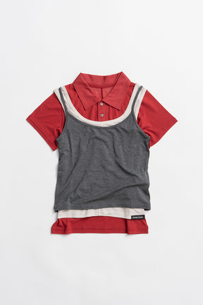 Layered Polo Shirt