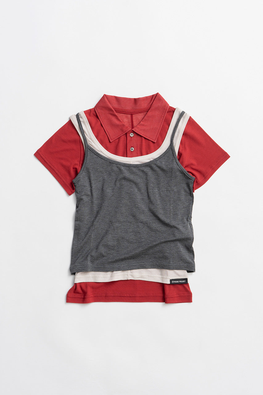 Layered Polo Shirt