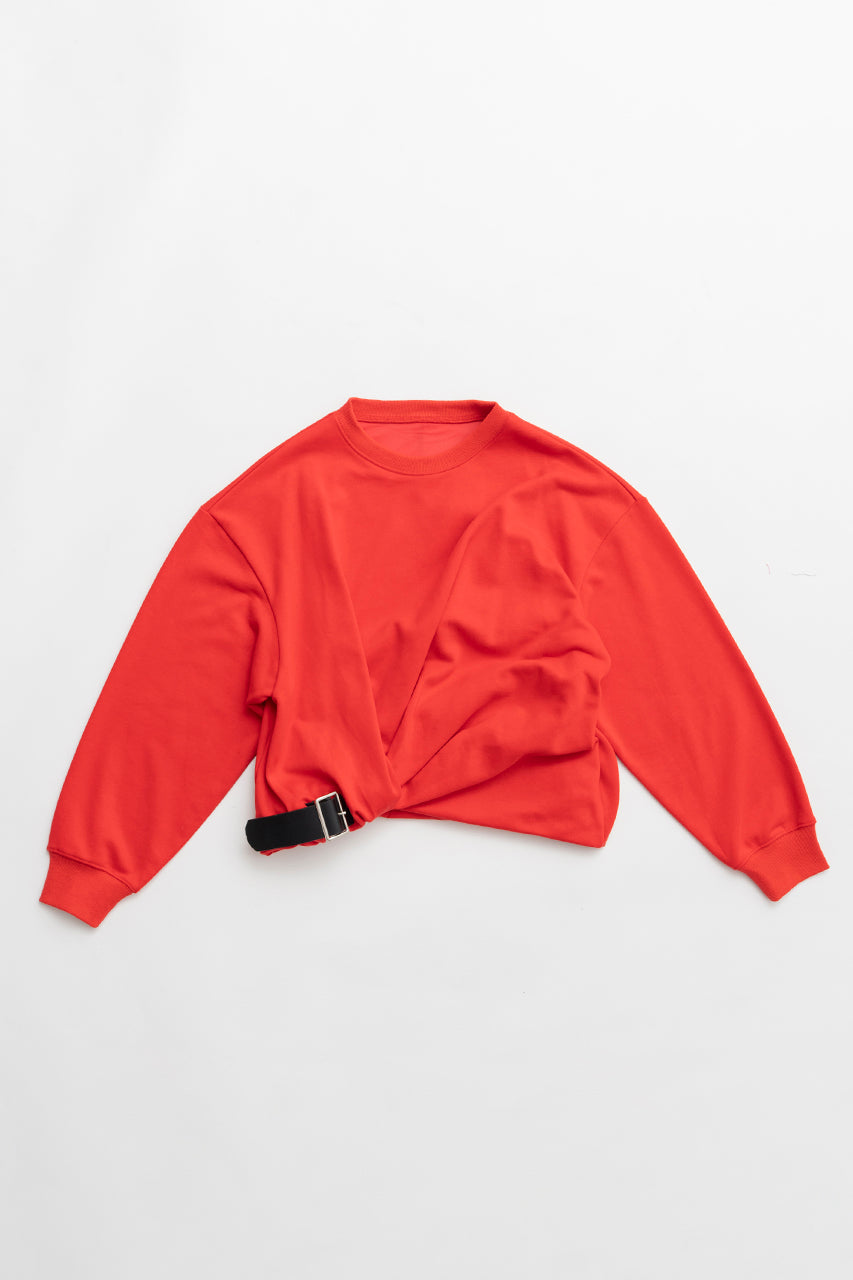 Twisted Belted Sweatshirt - 2026 SPRING