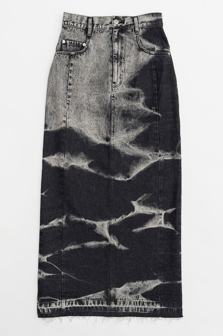 【24SUMMER PRE ORDER】Denim Tight Maxi Skirt