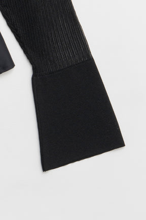 Sheer Combine Peplum Cardigan - 2026 SPRING