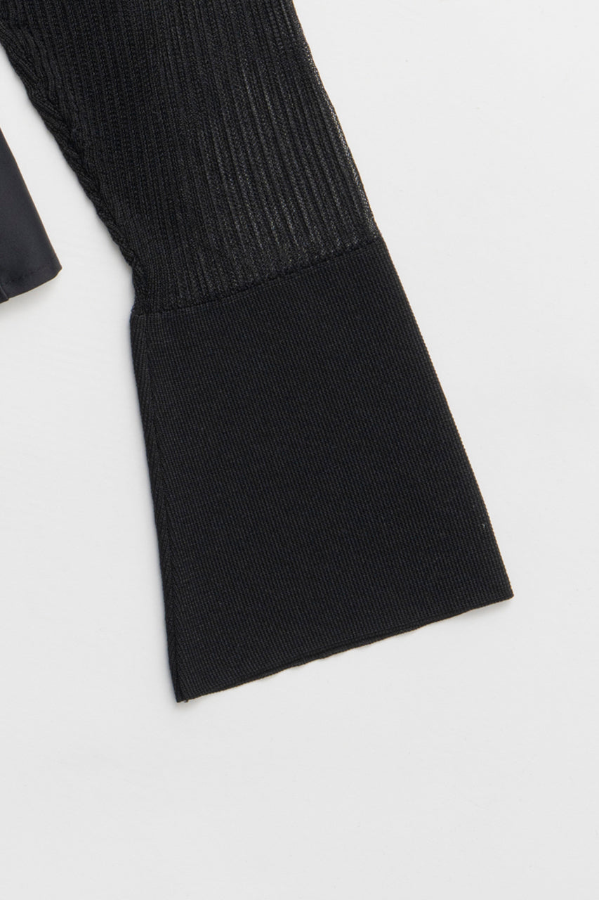 Sheer Combine Peplum Cardigan - 2026 SPRING