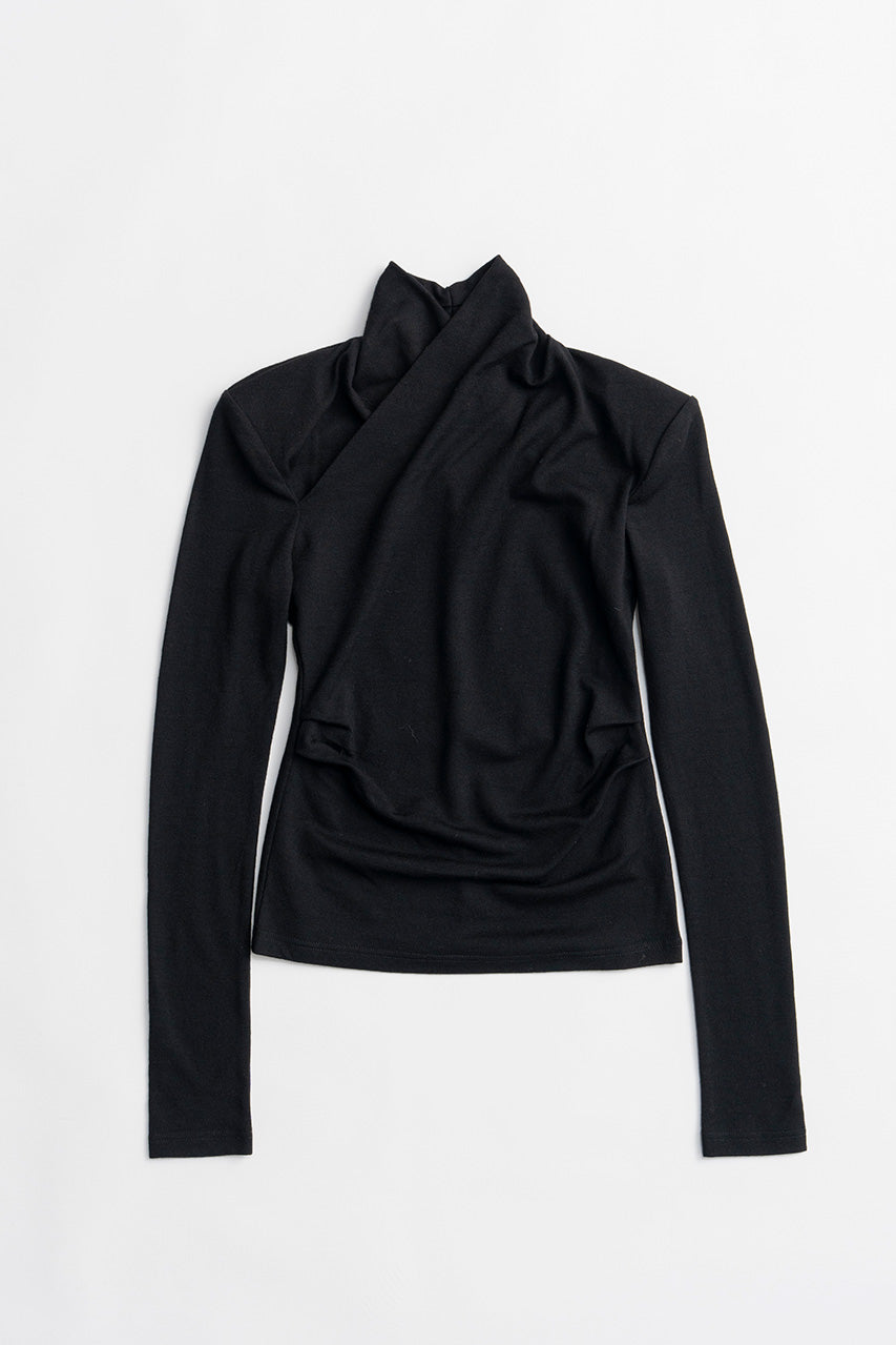 Washable Wool Cache-Coeur Top - 2026WINTER