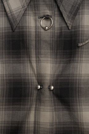 Multi Check Body Pierce Shirt