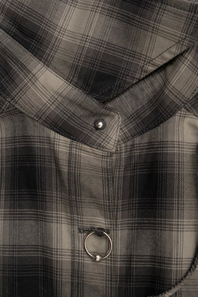 Multi Check Body Pierce Shirt