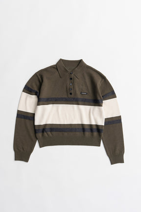 Wide Border Knit Polo - 2026WINTER