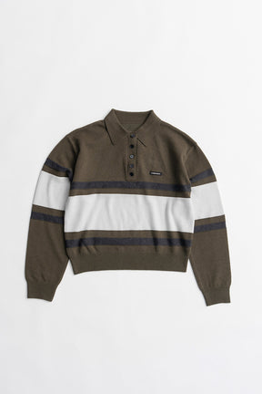 Wide Border Knit Polo - 2026WINTER