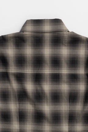 [24Autumn PRE ORDER] Multi Check Body Pierce Shirt