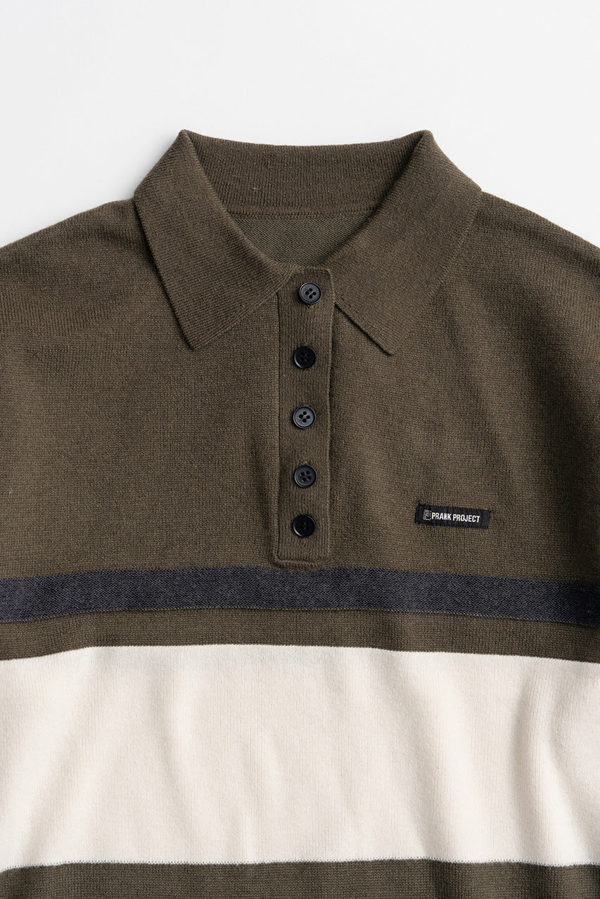 Wide Border Knit Polo - 2026WINTER