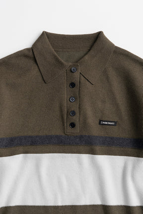 Wide Border Knit Polo - 2026WINTER