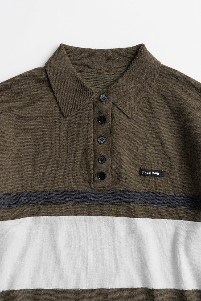 Wide Border Knit Polo - 2026WINTER