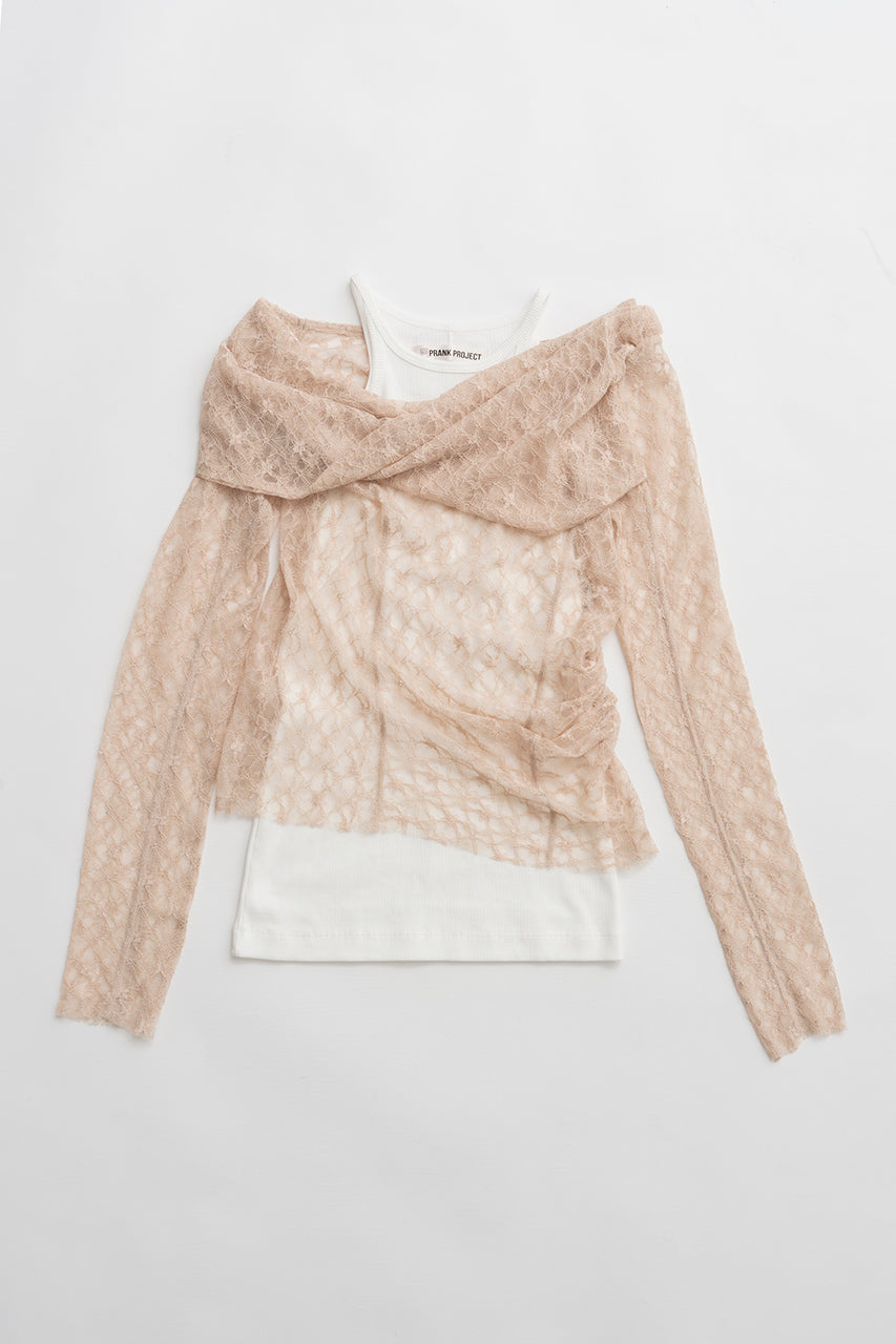 Off-Shoulder Layered Top - 2026 SPRING