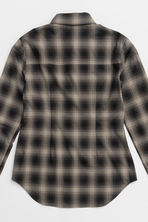 [24Autumn PRE ORDER] Multi Check Body Pierce Shirt