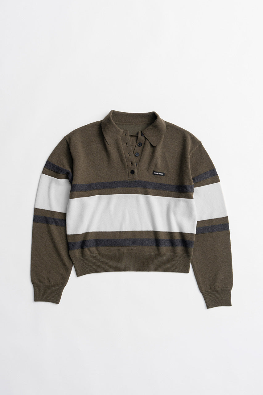 Wide Border Knit Polo - 2026WINTER