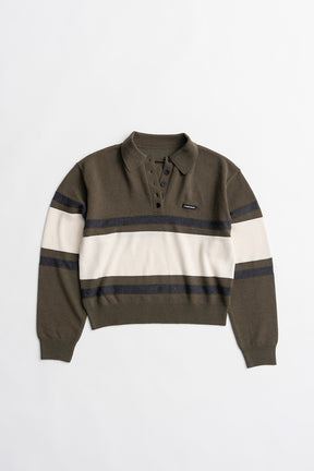 Wide Border Knit Polo - 2026WINTER