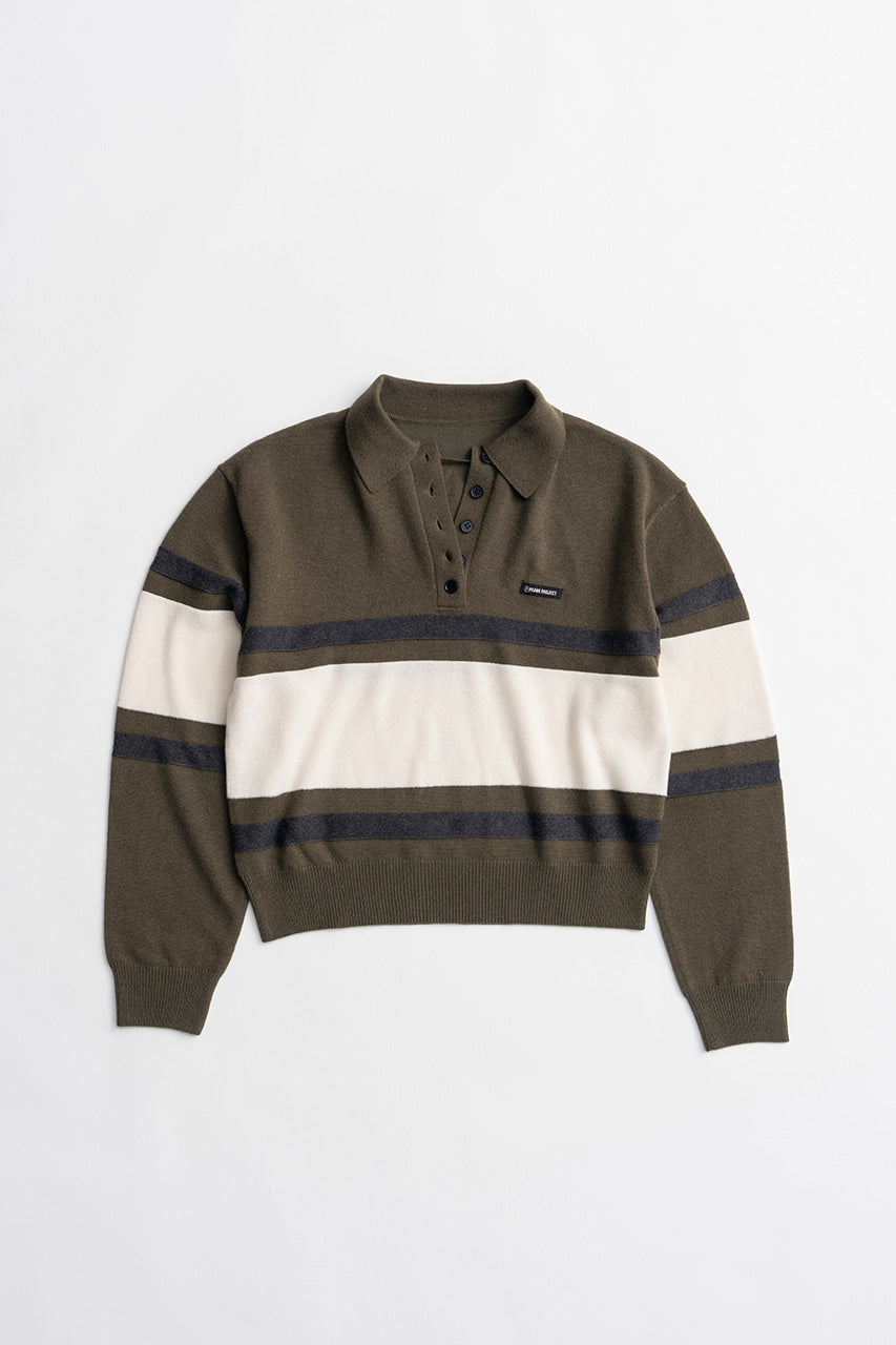 Wide Border Knit Polo - 2026WINTER