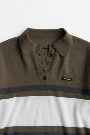 Wide Border Knit Polo - 2026WINTER