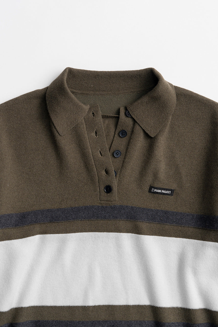 Wide Border Knit Polo - 2026WINTER