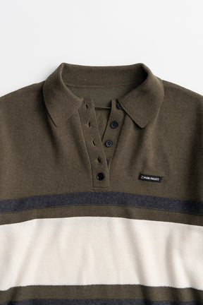 Wide Border Knit Polo - 2026WINTER