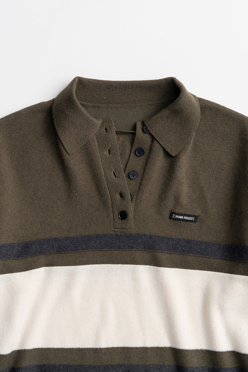 Wide Border Knit Polo - 2026WINTER