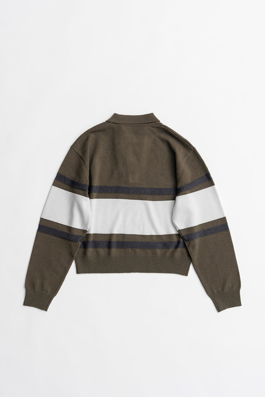 Wide Border Knit Polo - 2026WINTER