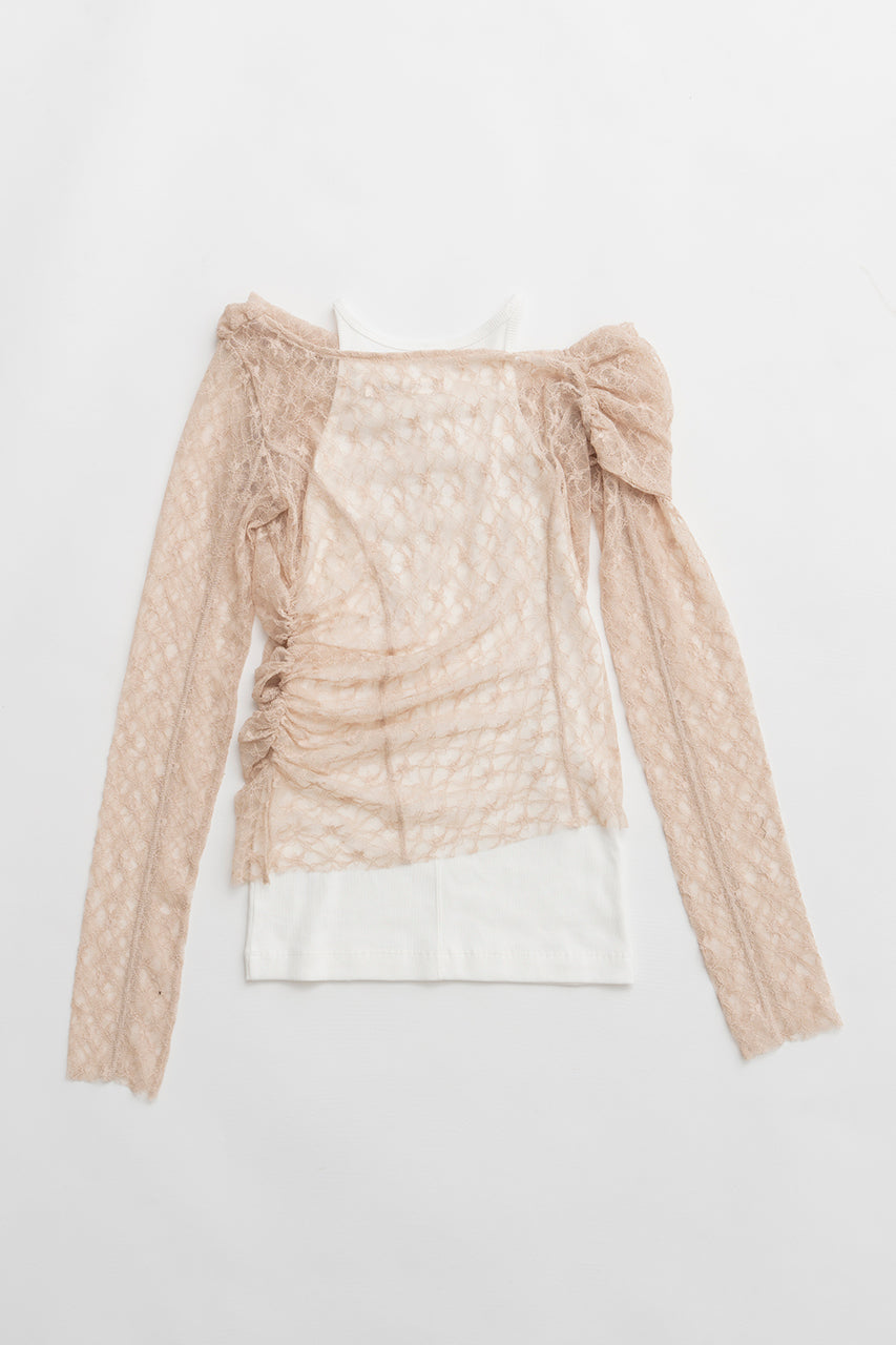 Off-Shoulder Layered Top - 2026 SPRING