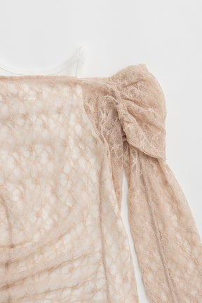 Off-Shoulder Layered Top - 2026 SPRING