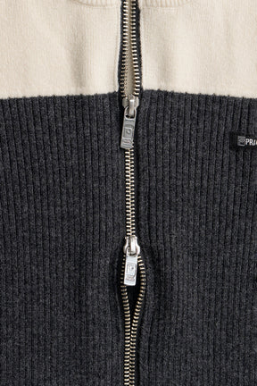 Front Zip Bicolor Knit - 2026WINTER