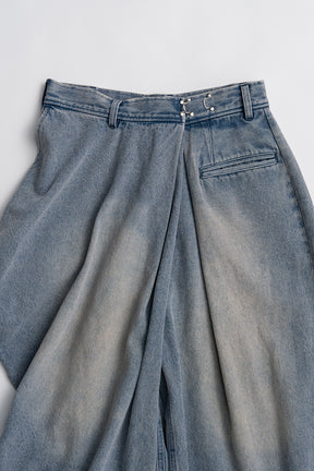 Asymmetrical Drape Pants - PRE ORDER