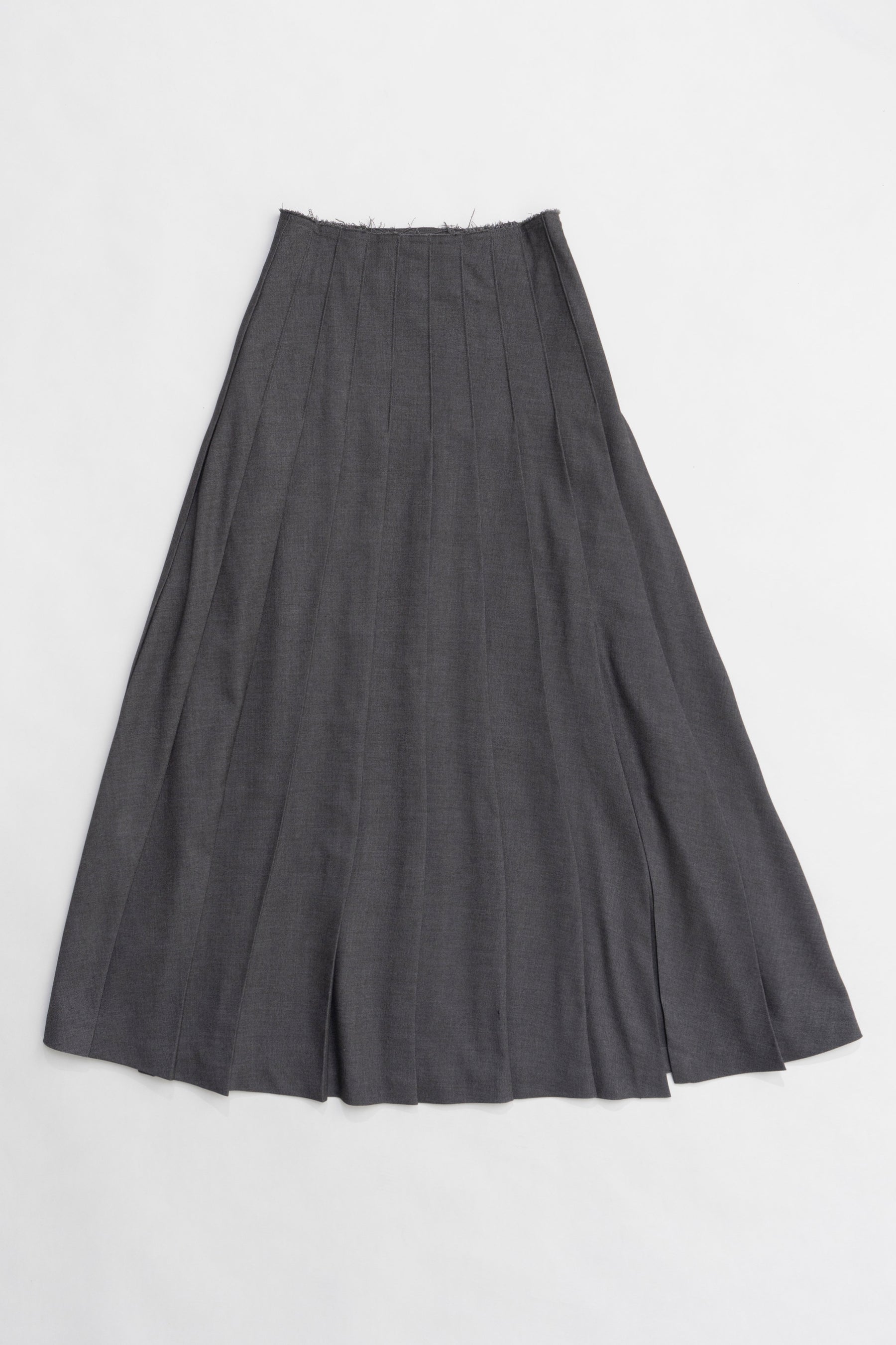 【24WINTER PRE ORDER】Wool Maxi Pleated Skirt