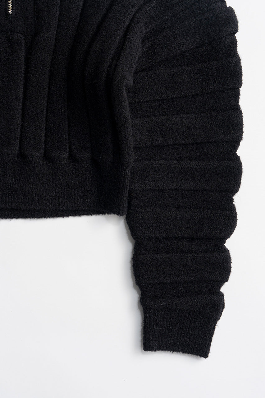 Half-Zip Accordion Knit - 2026WINTER