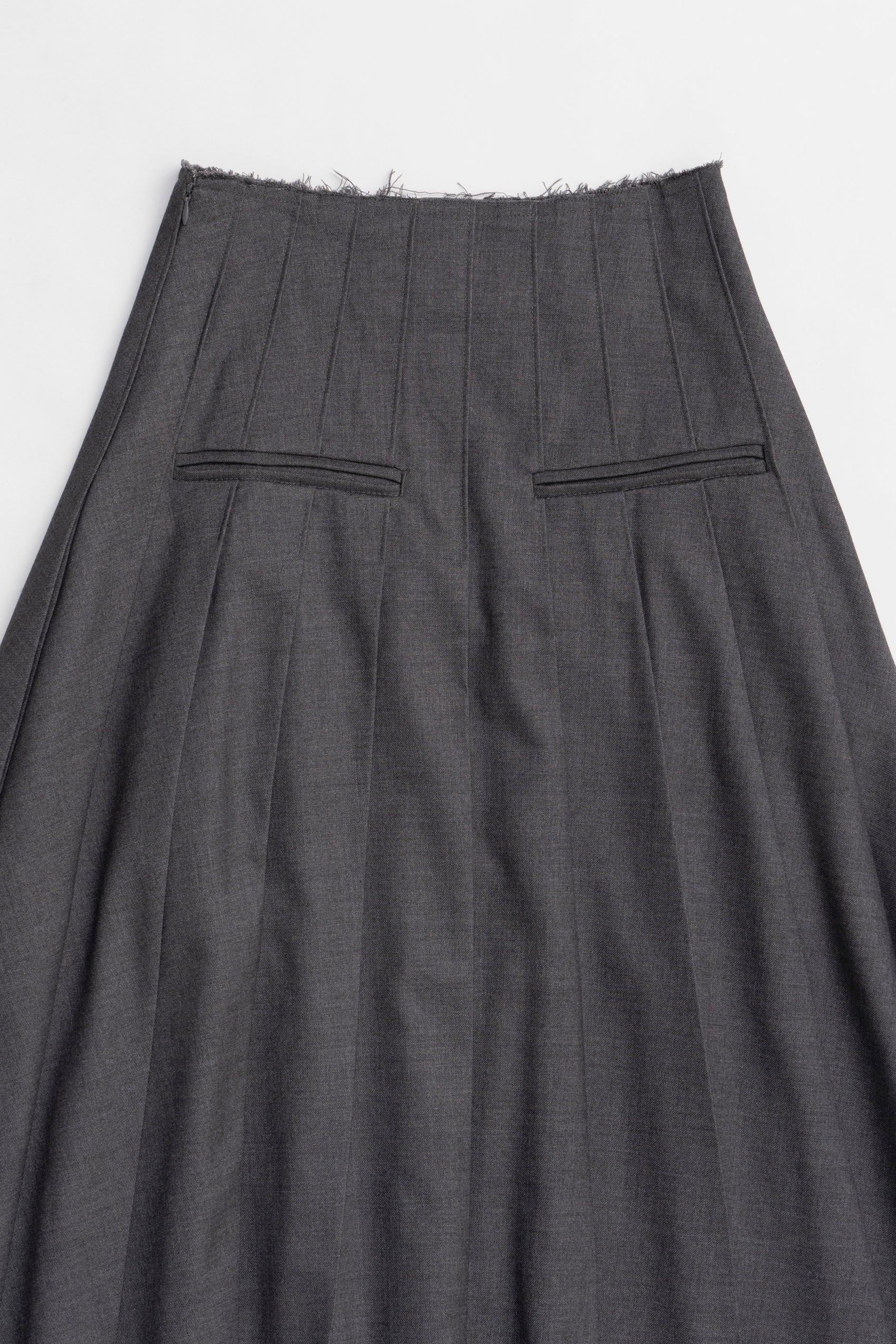 【24WINTER PRE ORDER】Wool Maxi Pleated Skirt