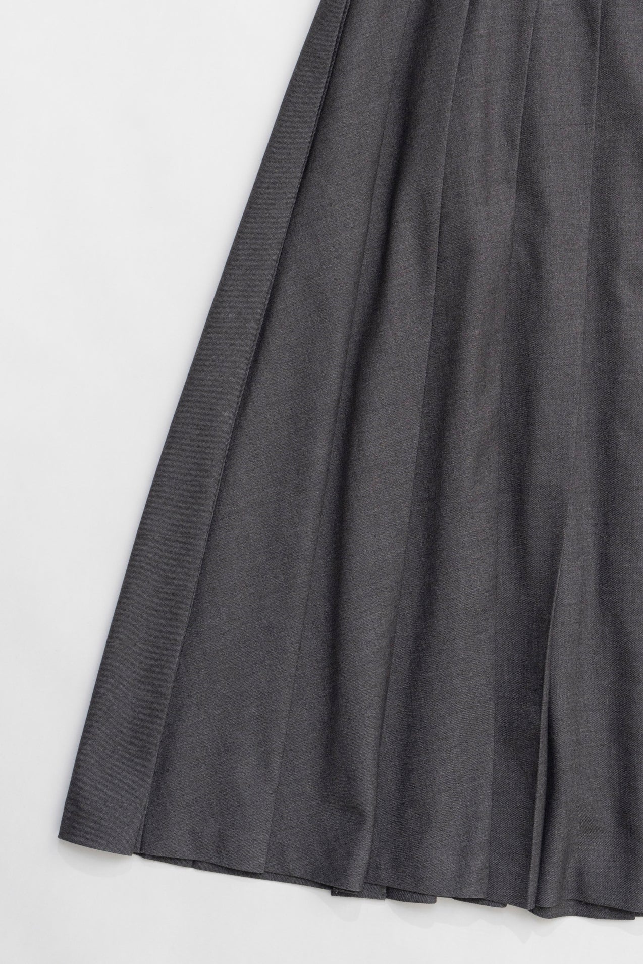 【24WINTER PRE ORDER】Wool Maxi Pleated Skirt