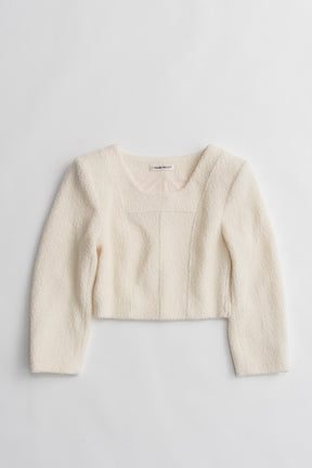 Cropped Tweedy Top - 2026WINTER