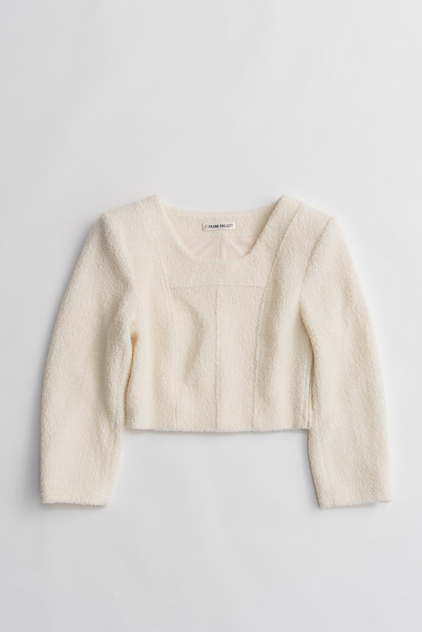 Cropped Tweedy Top - 2026WINTER