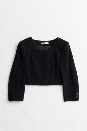 Cropped Tweedy Top - 2026WINTER