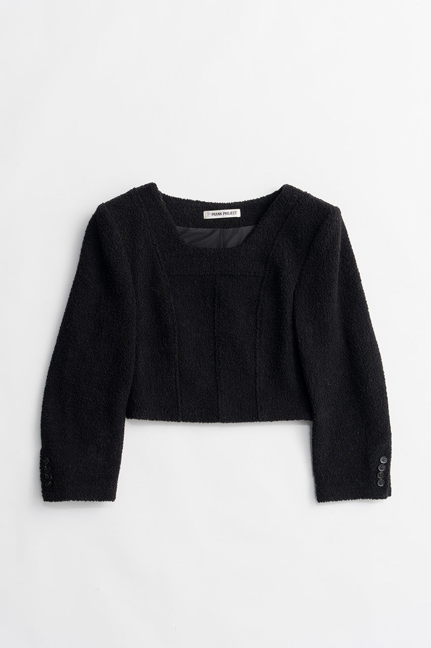Cropped Tweedy Top - 2026WINTER