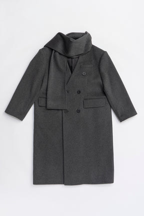 Coat with Muffler - 2025 WINTER