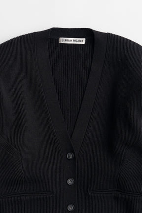 Wide Shoulder Knit Cardigan - 2026WINTER