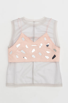 【24SUMMER PRE ORDER】 Mirror Embellished Layered Top