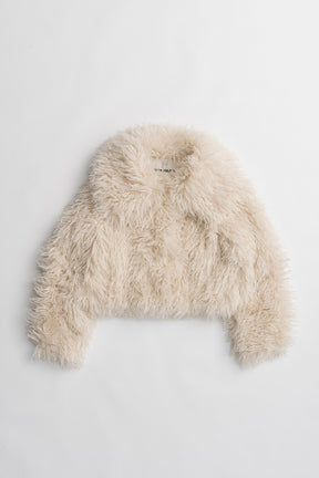 Fake Fur Big Collar Jacket - 2026WINTER