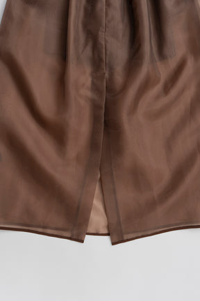 Hard Mesh Maxi Skirt - 26SUMMER