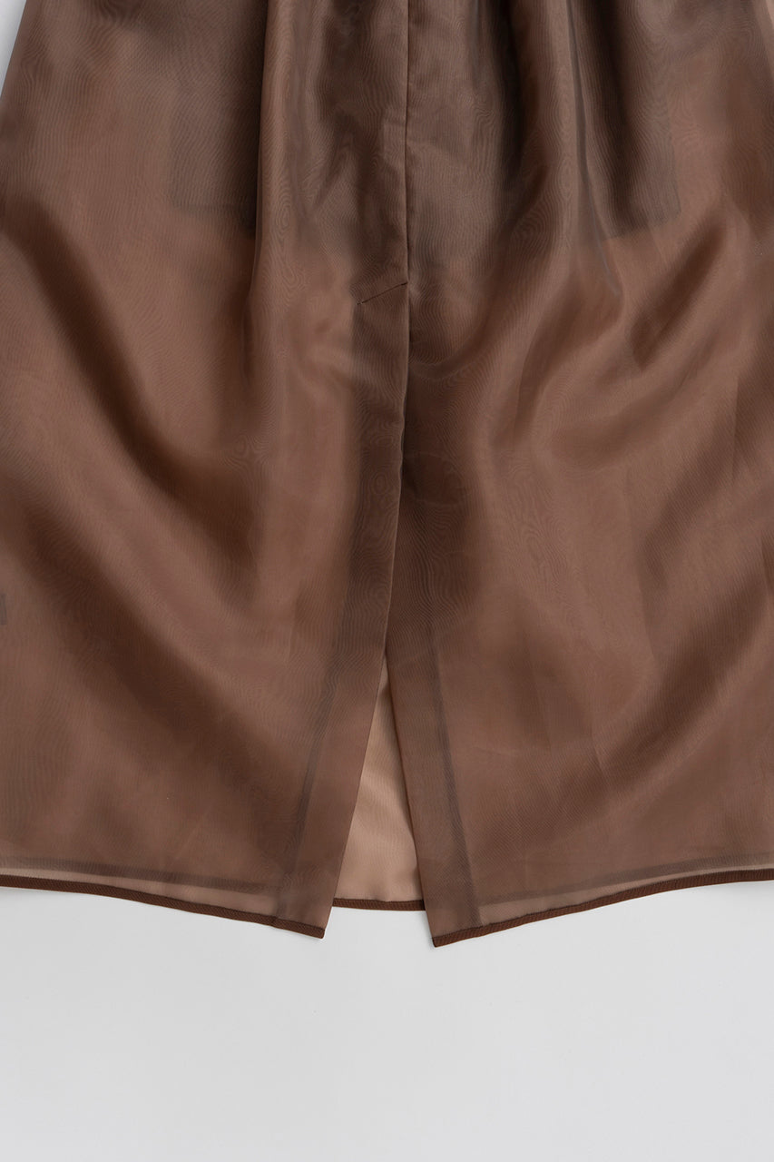 Hard Mesh Maxi Skirt - 26SUMMER