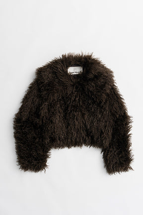 Fake Fur Big Collar Jacket - 2026WINTER