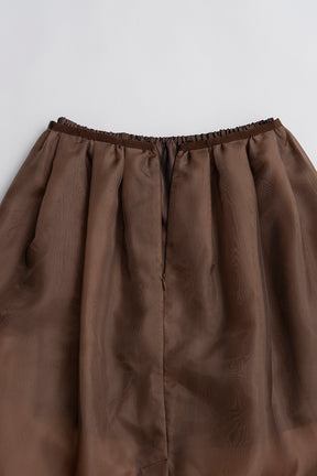 Hard Mesh Maxi Skirt - 26SUMMER