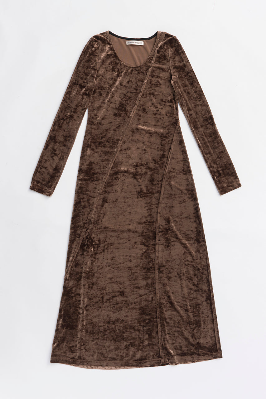 Knit Combination Velour One-Piece - 2025 WINTER